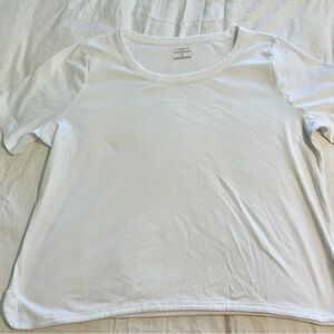 Talbots White Short Sleeve Tee